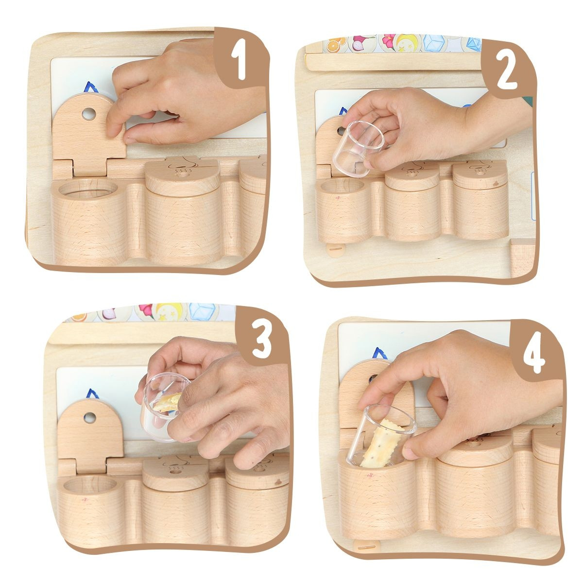 MASTERKIDZ Montessori Sense of Smell Educational Board - Slika 3
