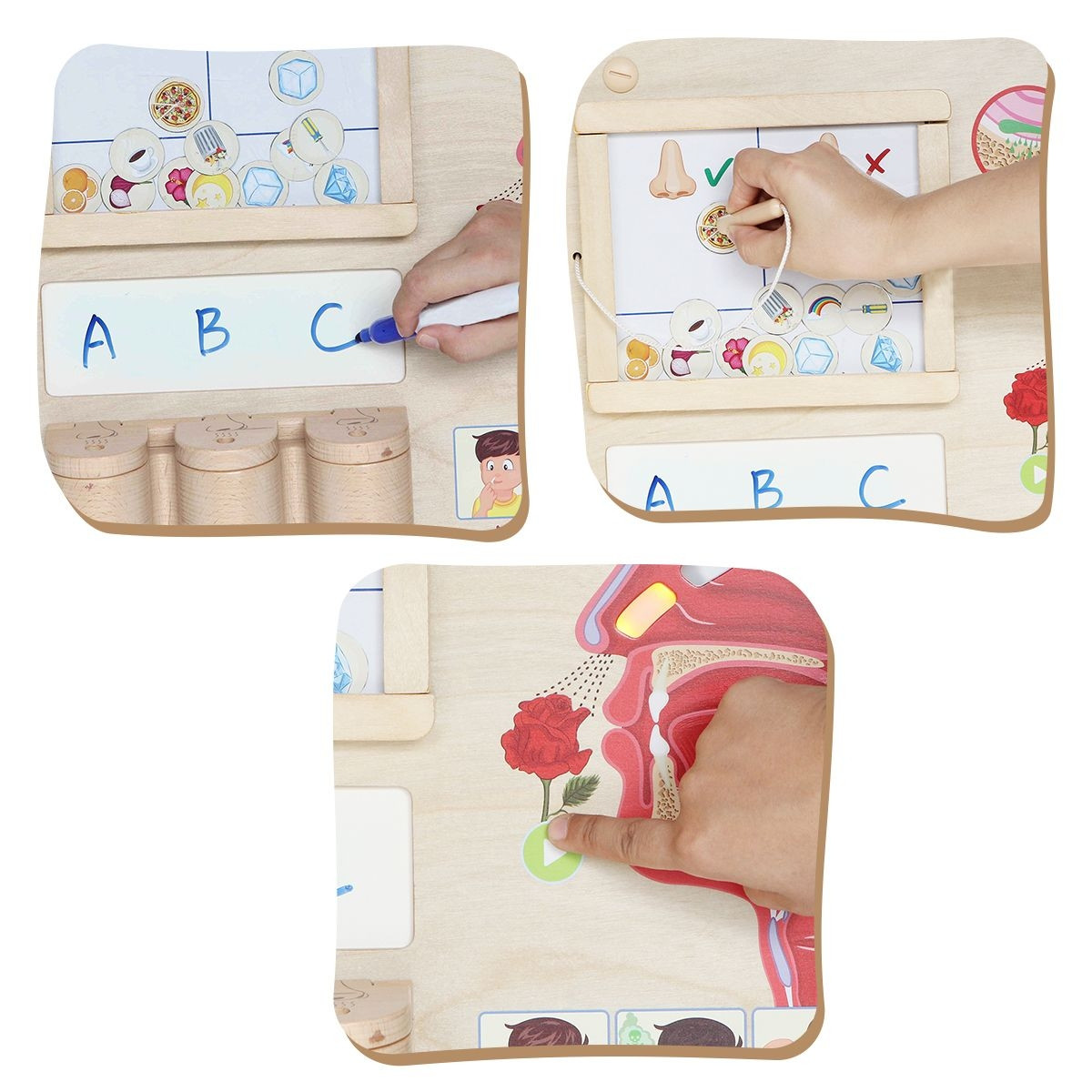 MASTERKIDZ Montessori Sense of Smell Educational Board - Slika 4