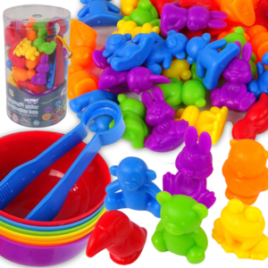 WOOPIE Montessori Educational Game Color Sorter Animals 44 pcs.