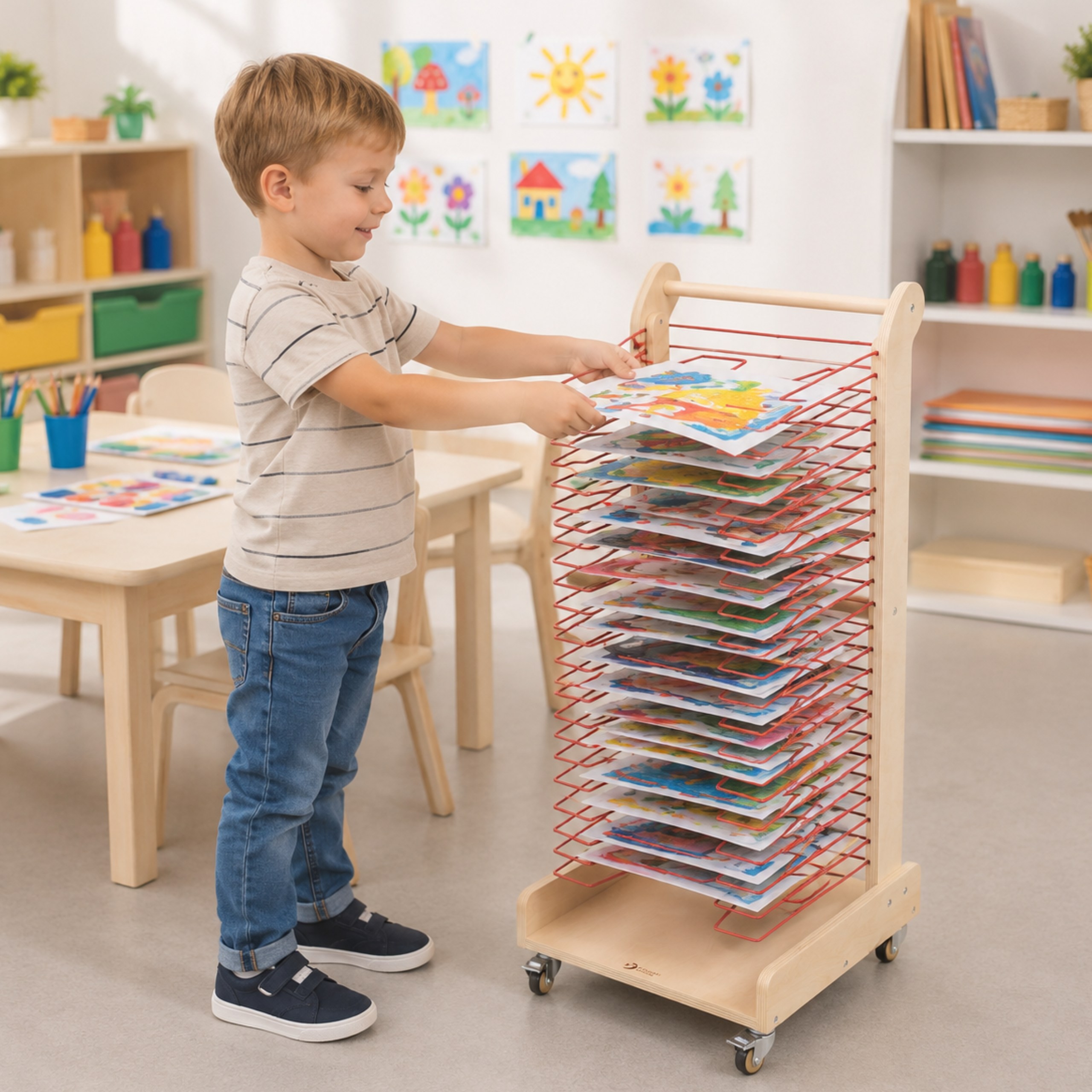 CLASSIC WORLD EDU Art Drying Rack - 30 Levels - Slika 2