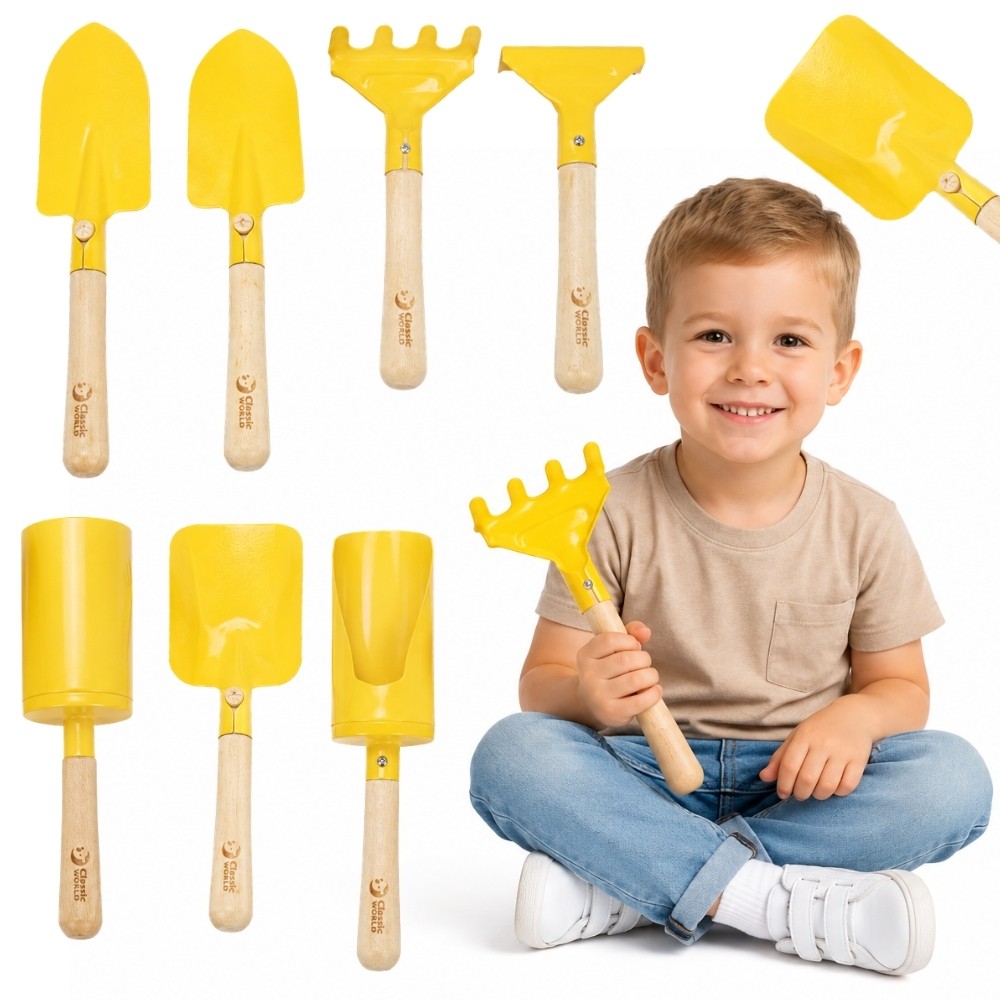 CLASSIC WORLD EDU Metal Sand and Garden Tool Set 8 pcs.