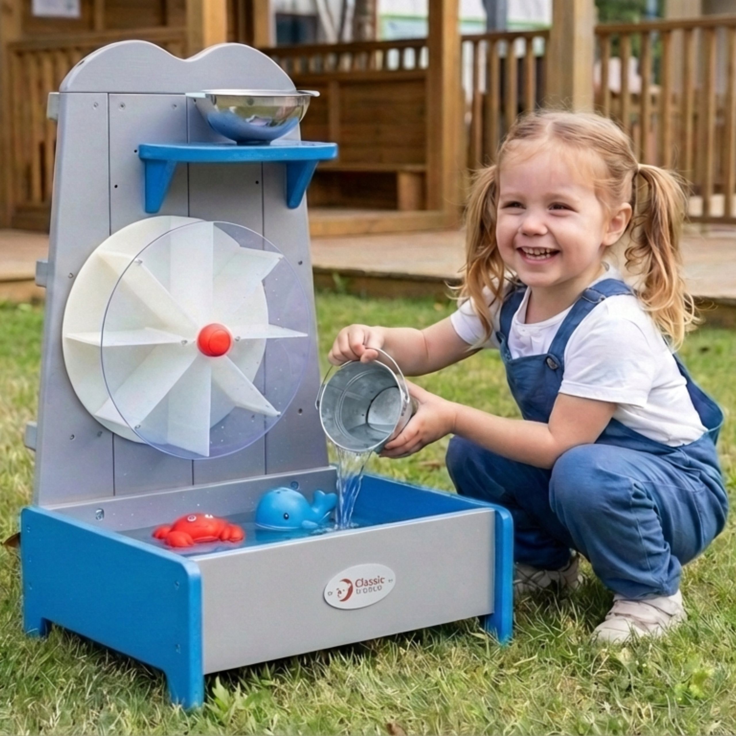 CLASSIC WORLD EDU drveni vodeni kotač edukativni Garden igračka - Slika 2
