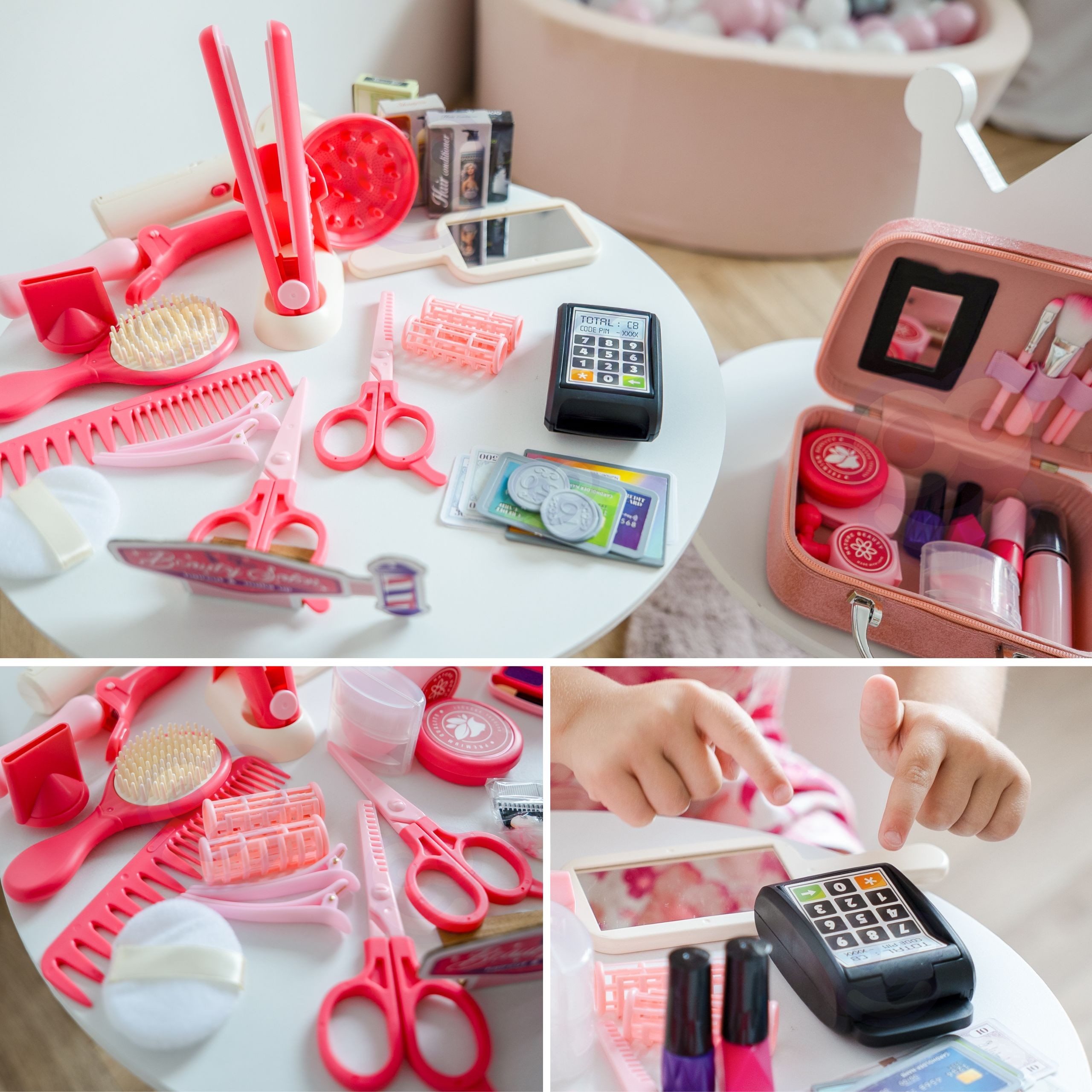 WOOPIE Hair Salon Cosmetic Case in a Box 2 in 1 43 pcs. - Slika 7