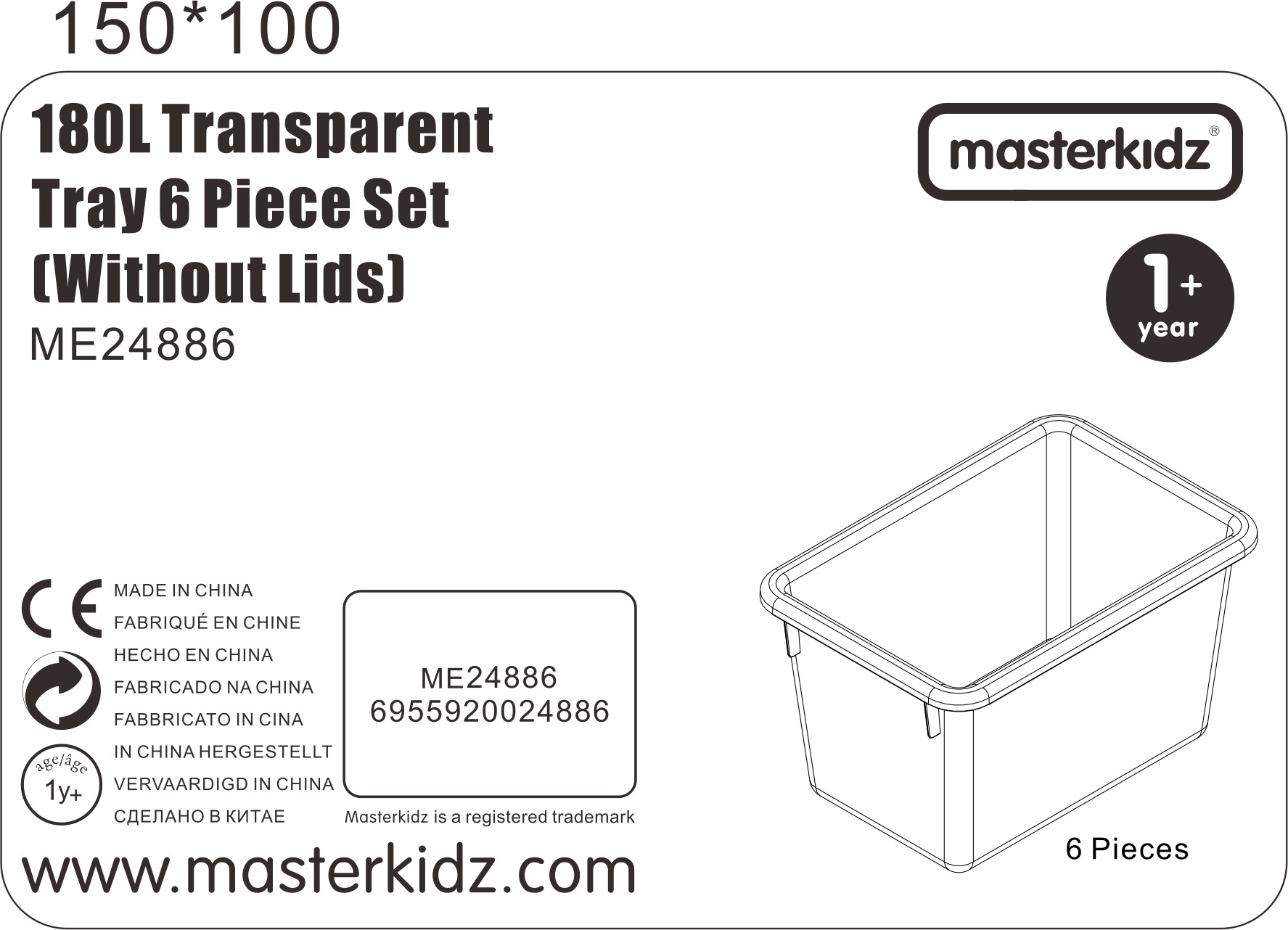 MASTERKIDZ Acrylic STEM ploča Element Holders 6 dijelova - Slika 7