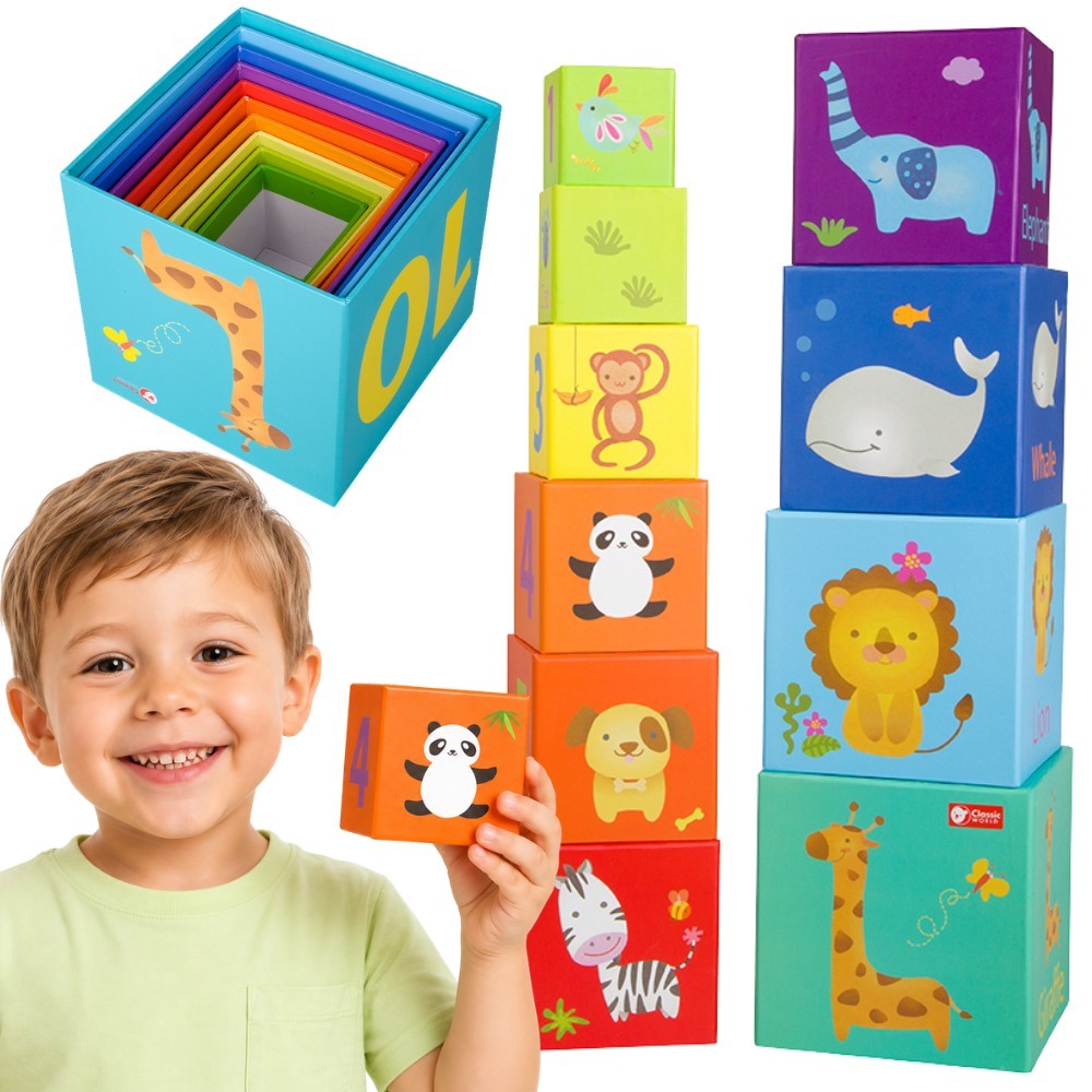 CLASSIC WORLD Magic Box kocke puzzle Tower Box edukativna igračka