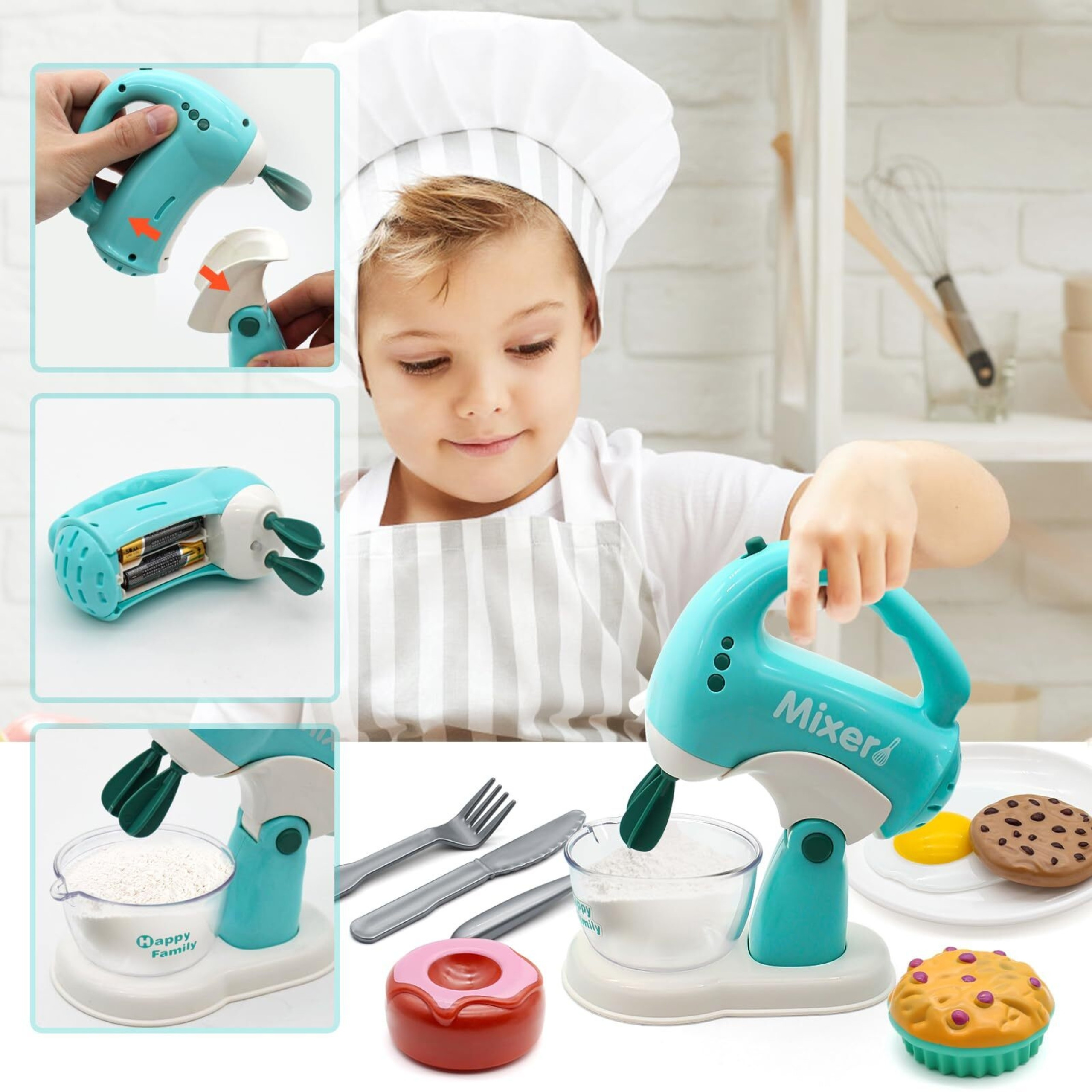 WOOPIE 3-in-1 Household Appliances Set: Coffee Maker, Mixer, Blender, Sound and Light Effects - Slika 6