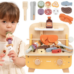 VIGA Wooden BBQ Grill Set