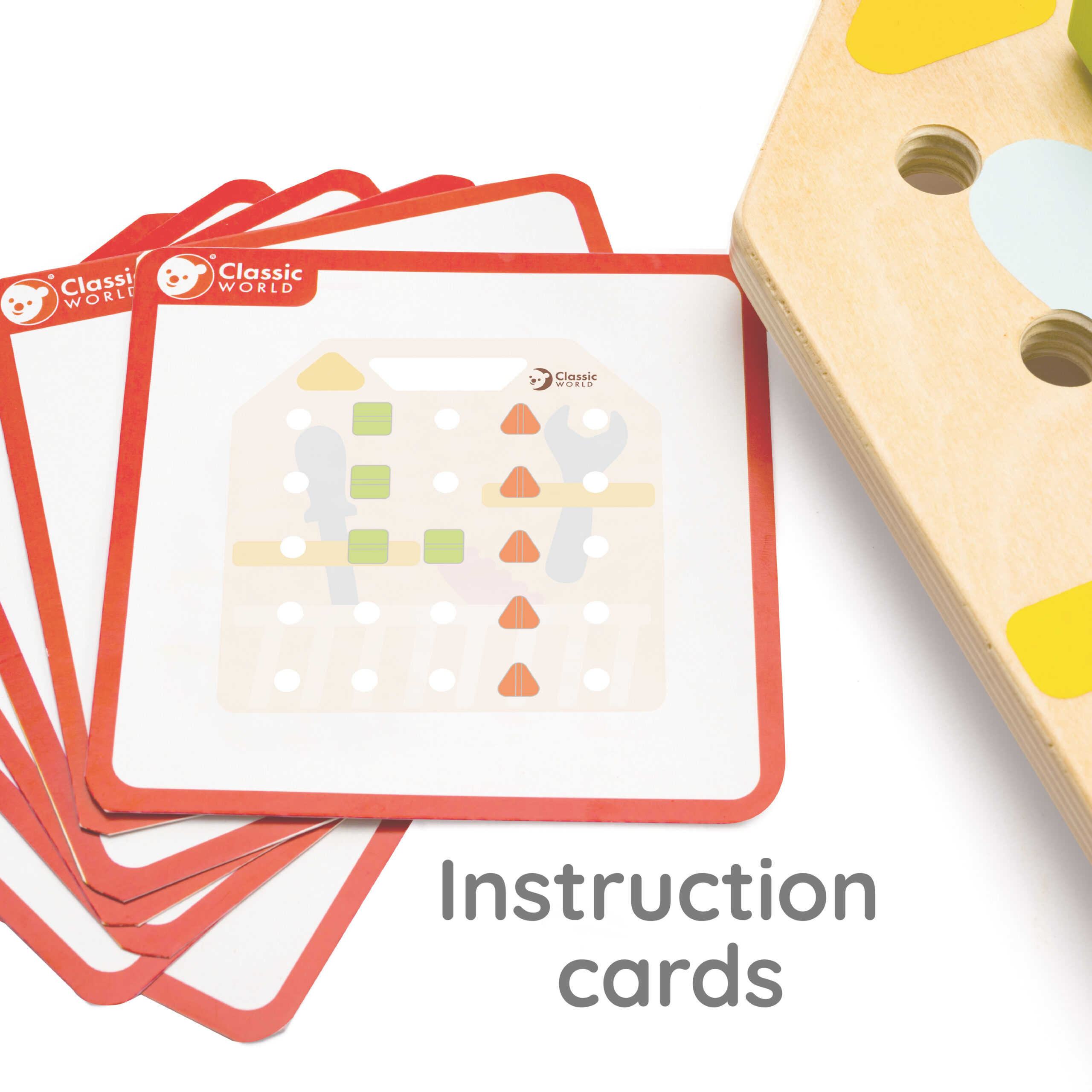 CLASSIC WORLD Wooden Manipulative Board Logic Puzzle - Slika 8