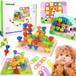 TOOKY igračka Multifunctional ploča set Colored Screws Learning Shapes