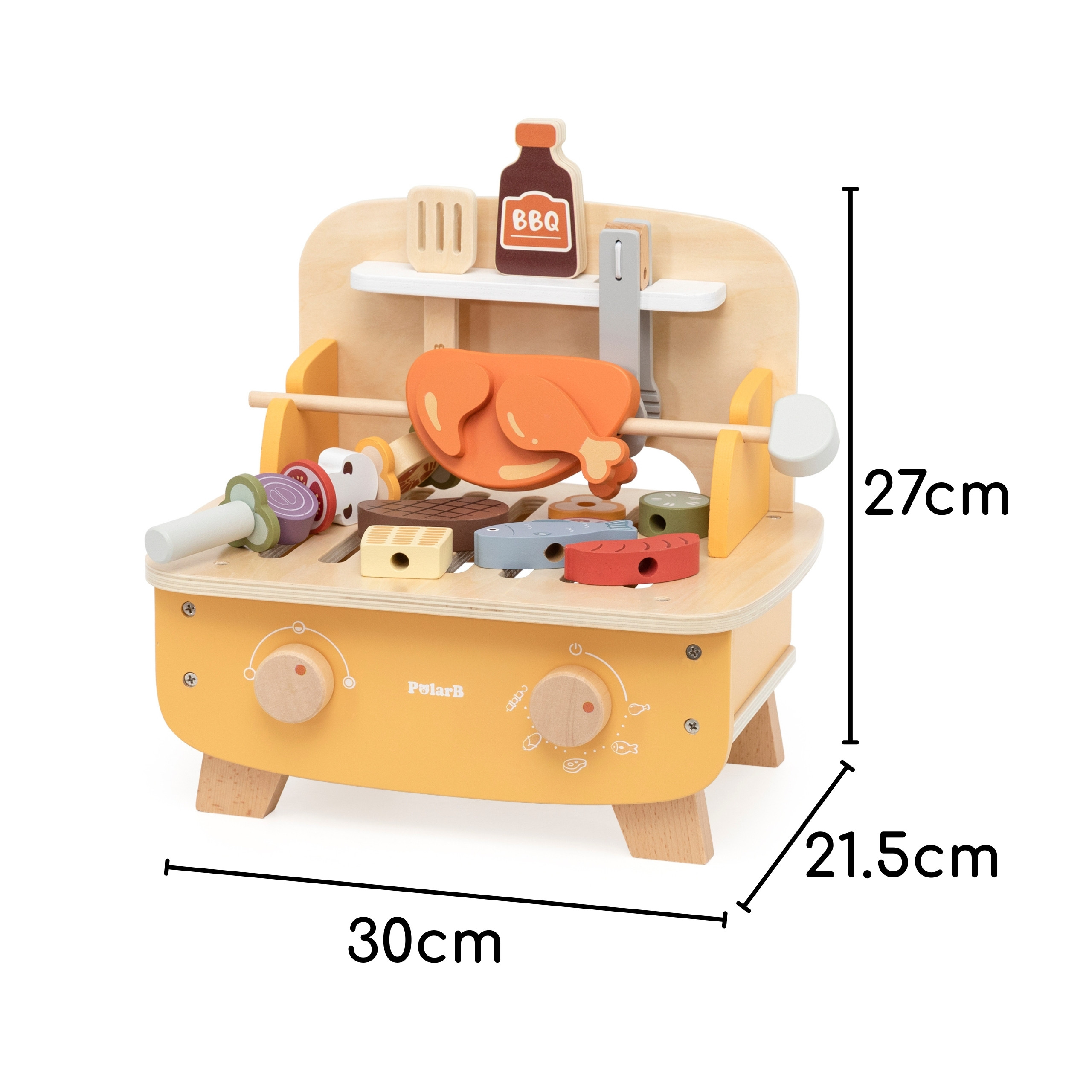 VIGA Wooden BBQ Grill Set - Slika 8