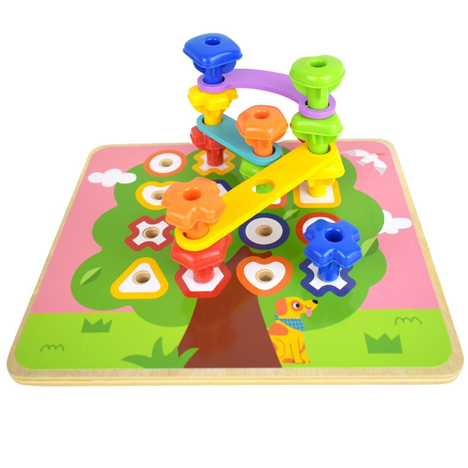 TOOKY igračka Multifunctional ploča set Colored Screws Learning Shapes - Slika 5