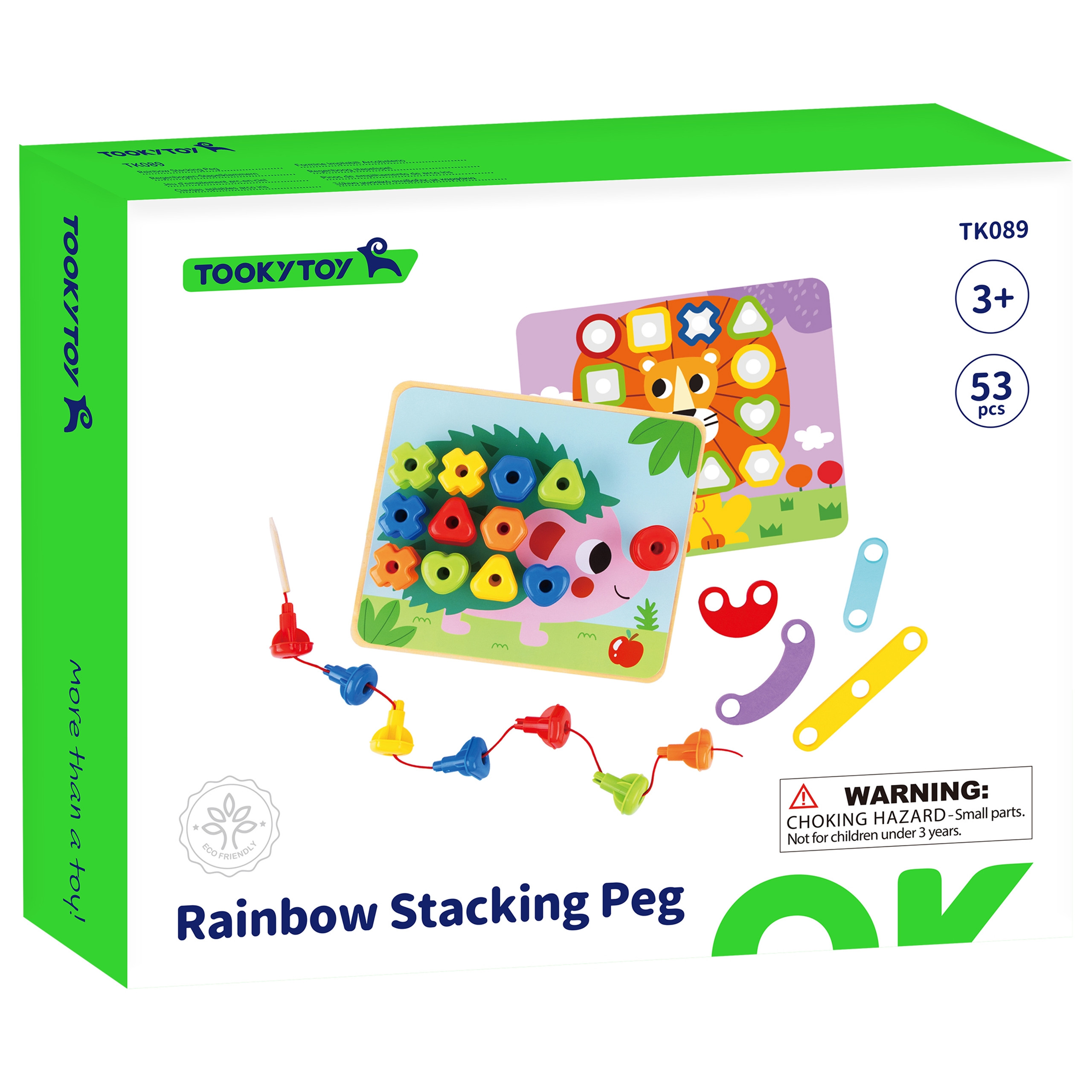 TOOKY igračka Multifunctional ploča set Colored Screws Learning Shapes - Slika 7