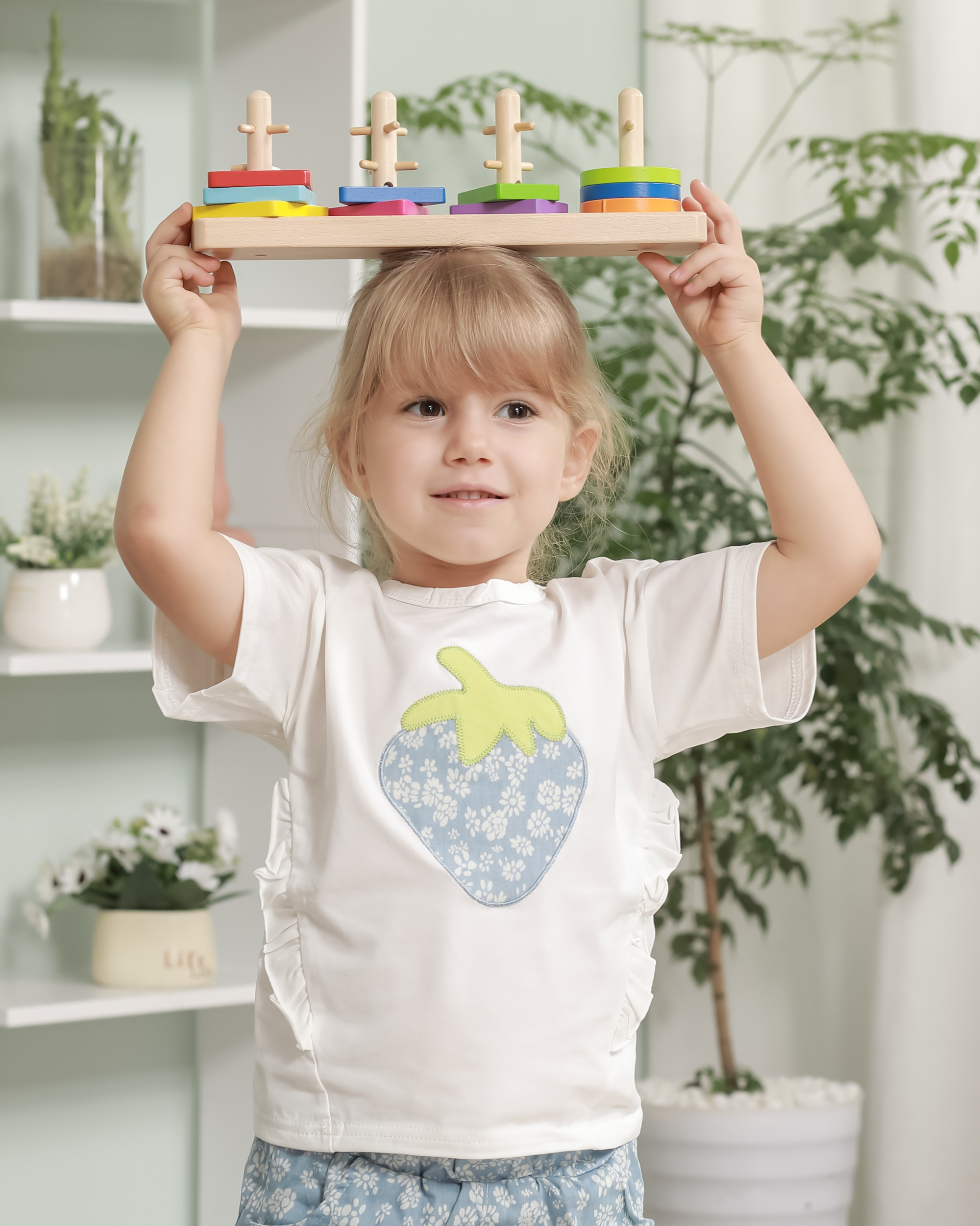 VIGA Drvene Montessori kocke za razvrstavanje oblika - Slika 6