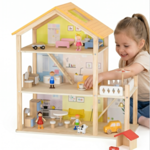 Viga Toys drvena kućica za lutke