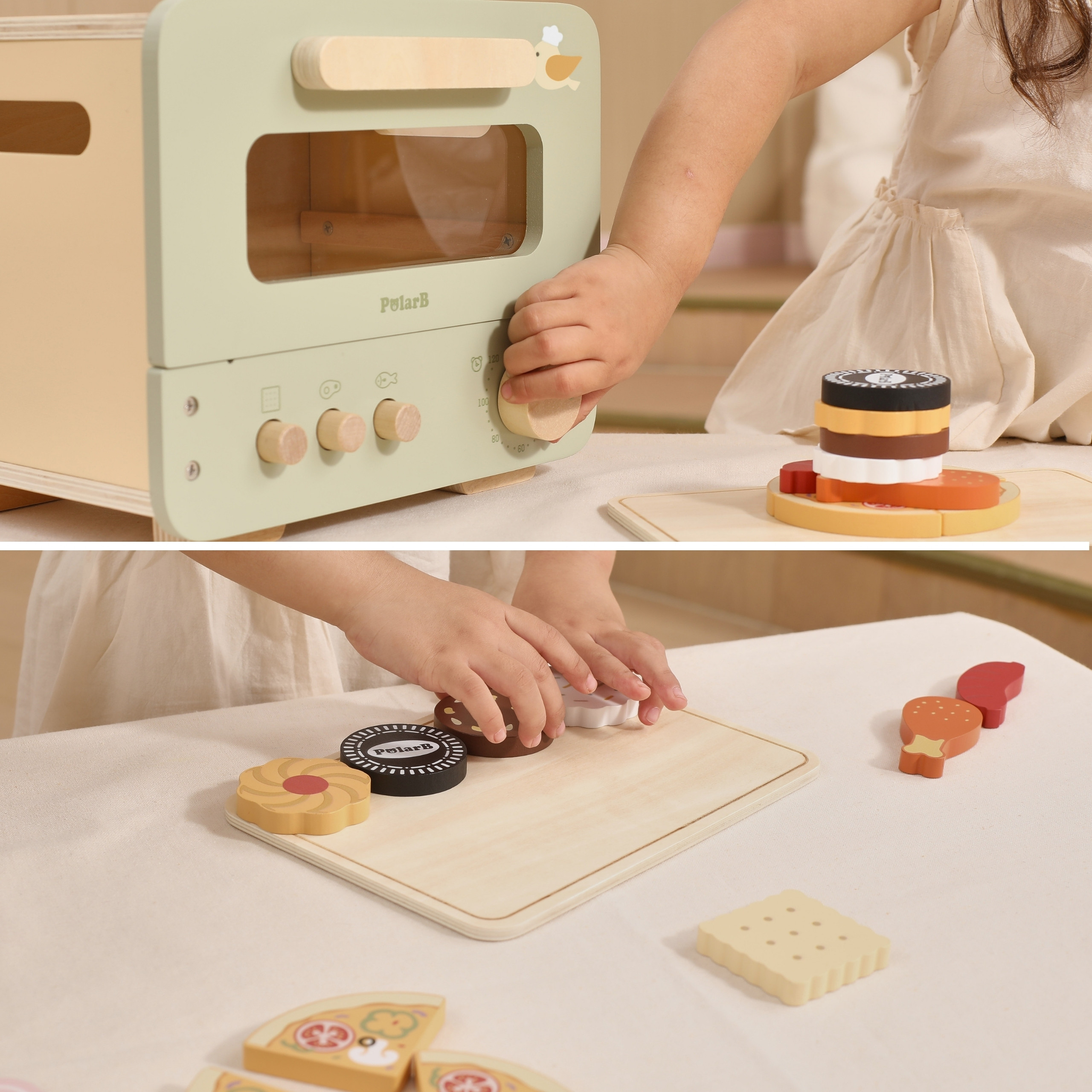 VIGA Wooden Kitchen Oven Set for Baking Sweet and Savory Dishes 12 pcs. - Slika 3