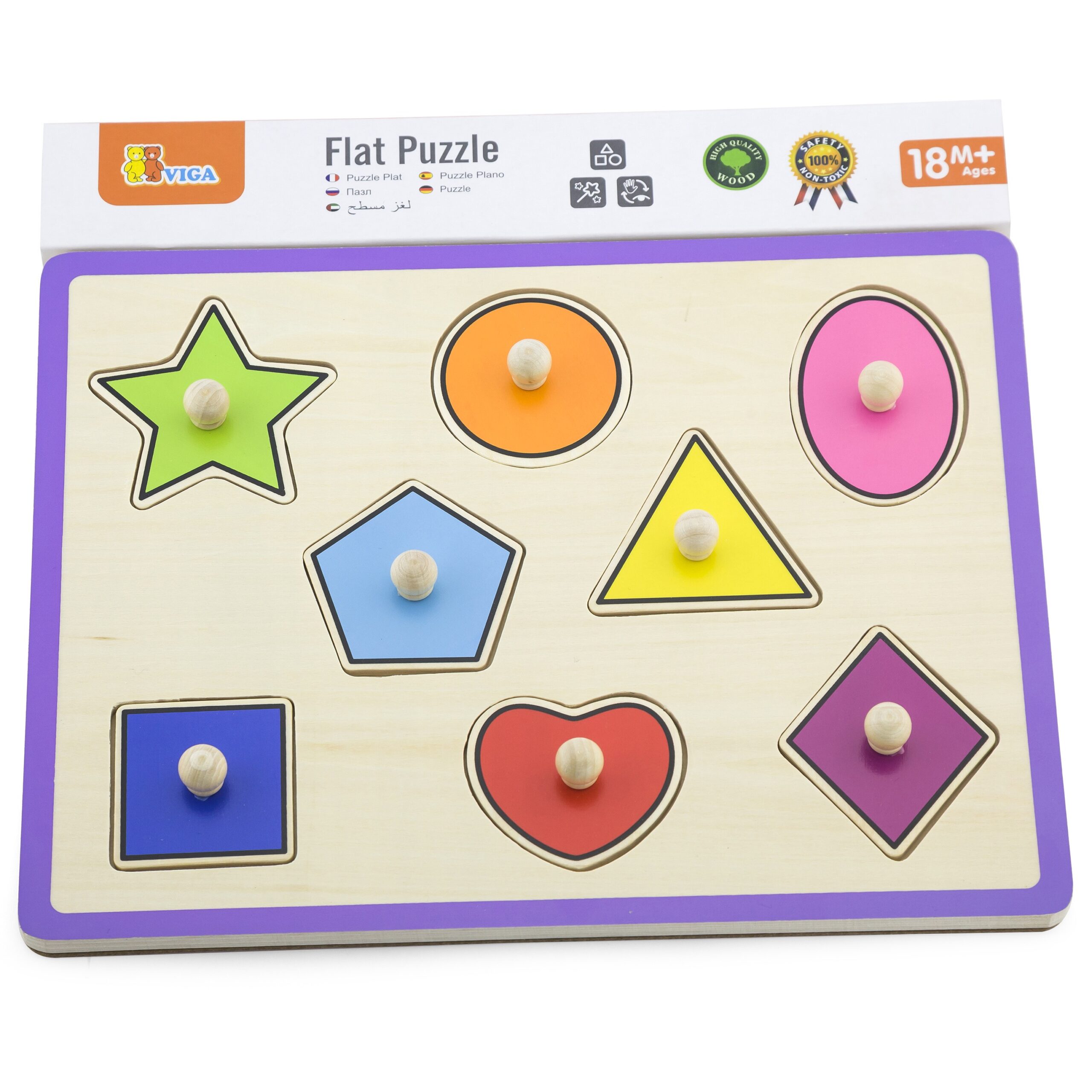 Viga Toys drvena slagalica - Slika 5