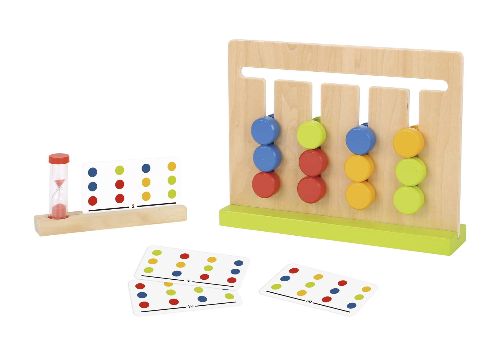TOOKY TOY Logical Game Time Puzzle Colors 30 Patterns 18 pcs. - Slika 4