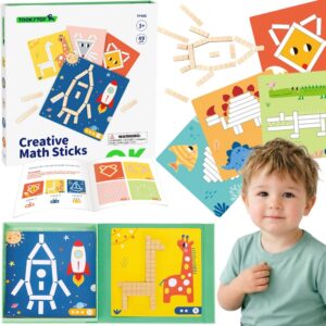 TOOKY TOY Puzzle Logic Game Puzzles Magnetic Blocks for Children 49 pcs.