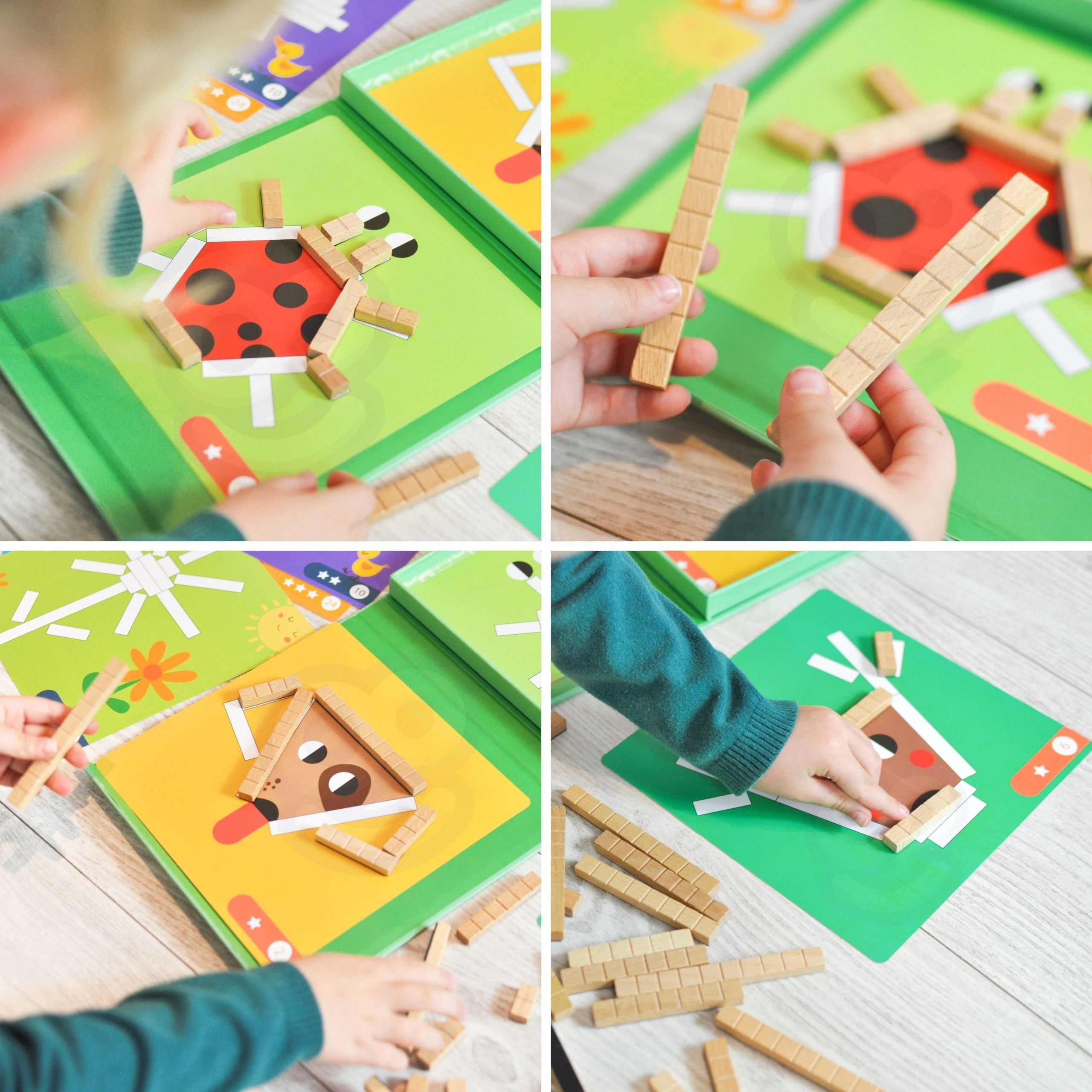TOOKY TOY Puzzle Logic Game Puzzles Magnetic Blocks for Children 49 pcs. - Slika 3