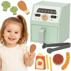 TOOKY TOY Wooden Air Fryer Air Fryer