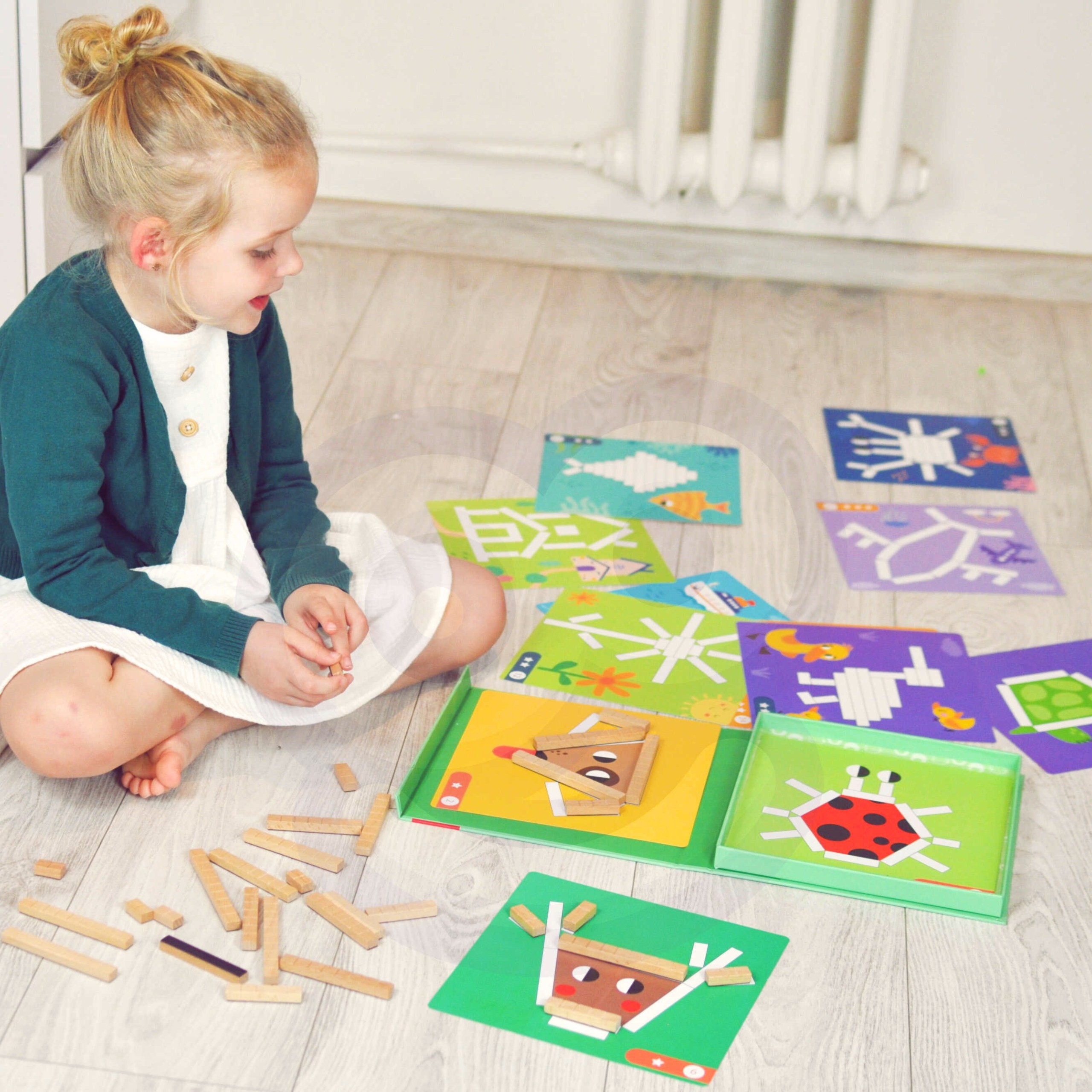 TOOKY TOY Puzzle Logic Game Puzzles Magnetic Blocks for Children 49 pcs. - Slika 4