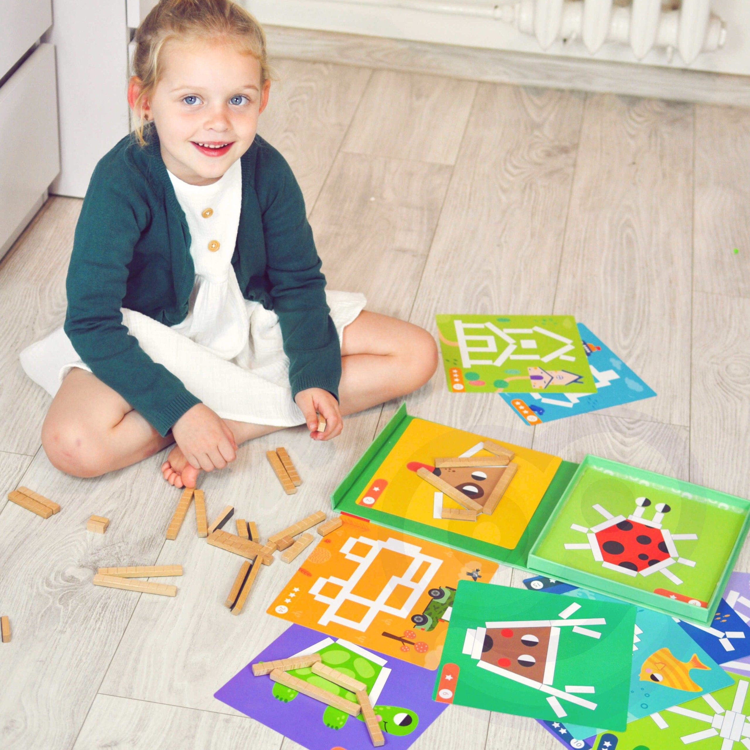 TOOKY TOY Puzzle Logic Game Puzzles Magnetic Blocks for Children 49 pcs. - Slika 6