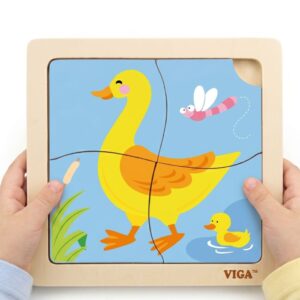 VIGA Handy drveni Duck puzzle