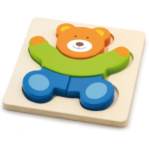 VIGA Baby’s First Wooden Puzzle Teddy Bear
