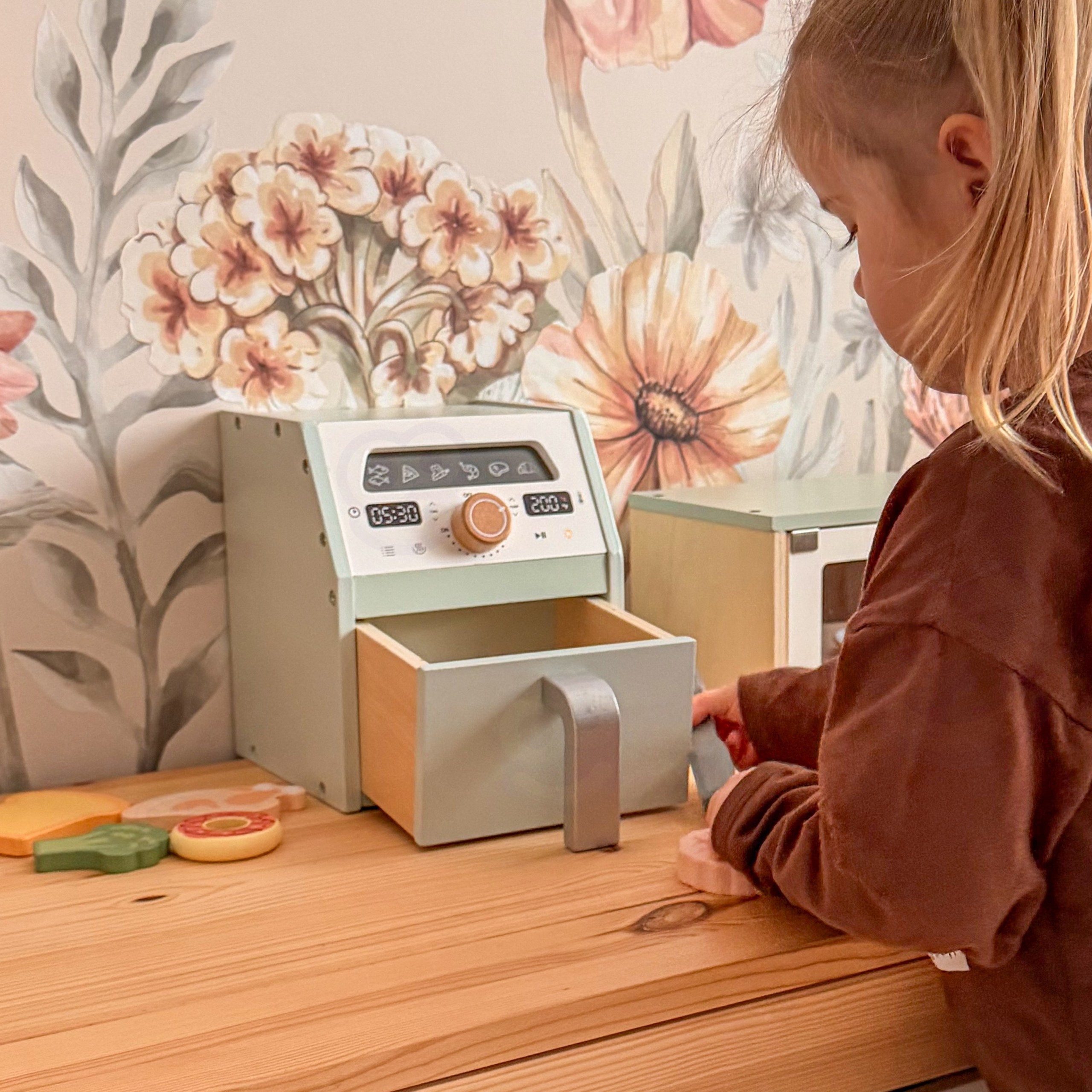 TOOKY TOY Wooden Air Fryer Air Fryer - Slika 5