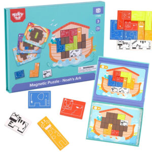 TOOKY TOY Magnetic Montessori Puzzle Logical Puzzle Tetris Noah’s Ark 26 pcs.