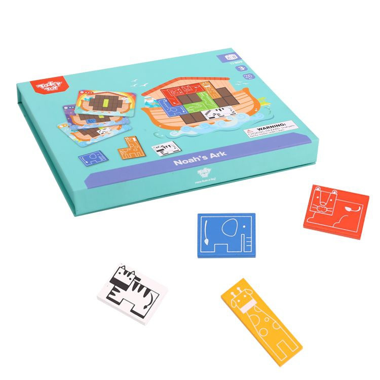 TOOKY TOY Magnetic Montessori Puzzle Logical Puzzle Tetris Noah's Ark 26 pcs. - Slika 3
