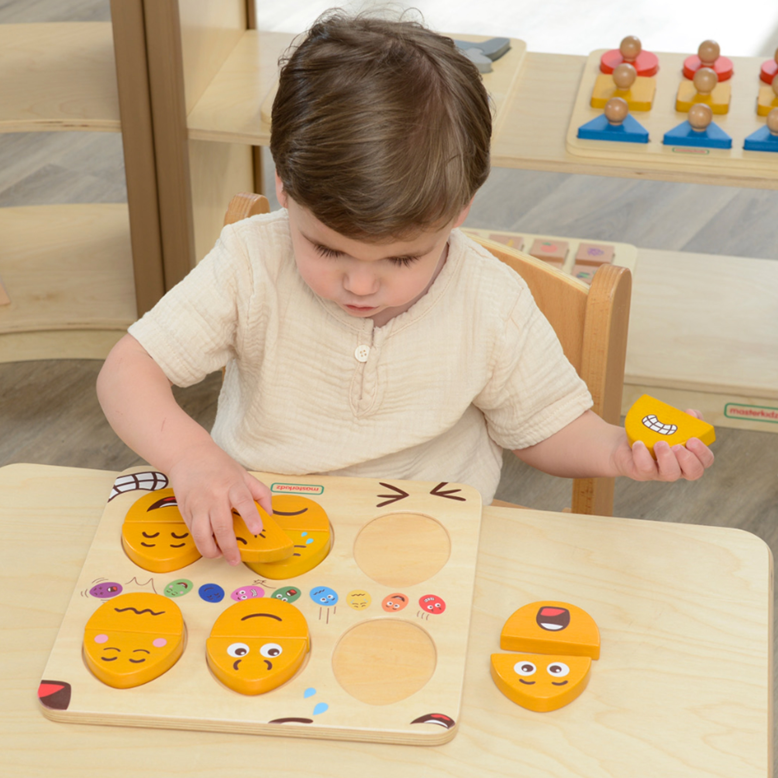 MASTERKIDZ drveni Eggs Emotion Learning ploča - What Humor? Montessori - Slika 2