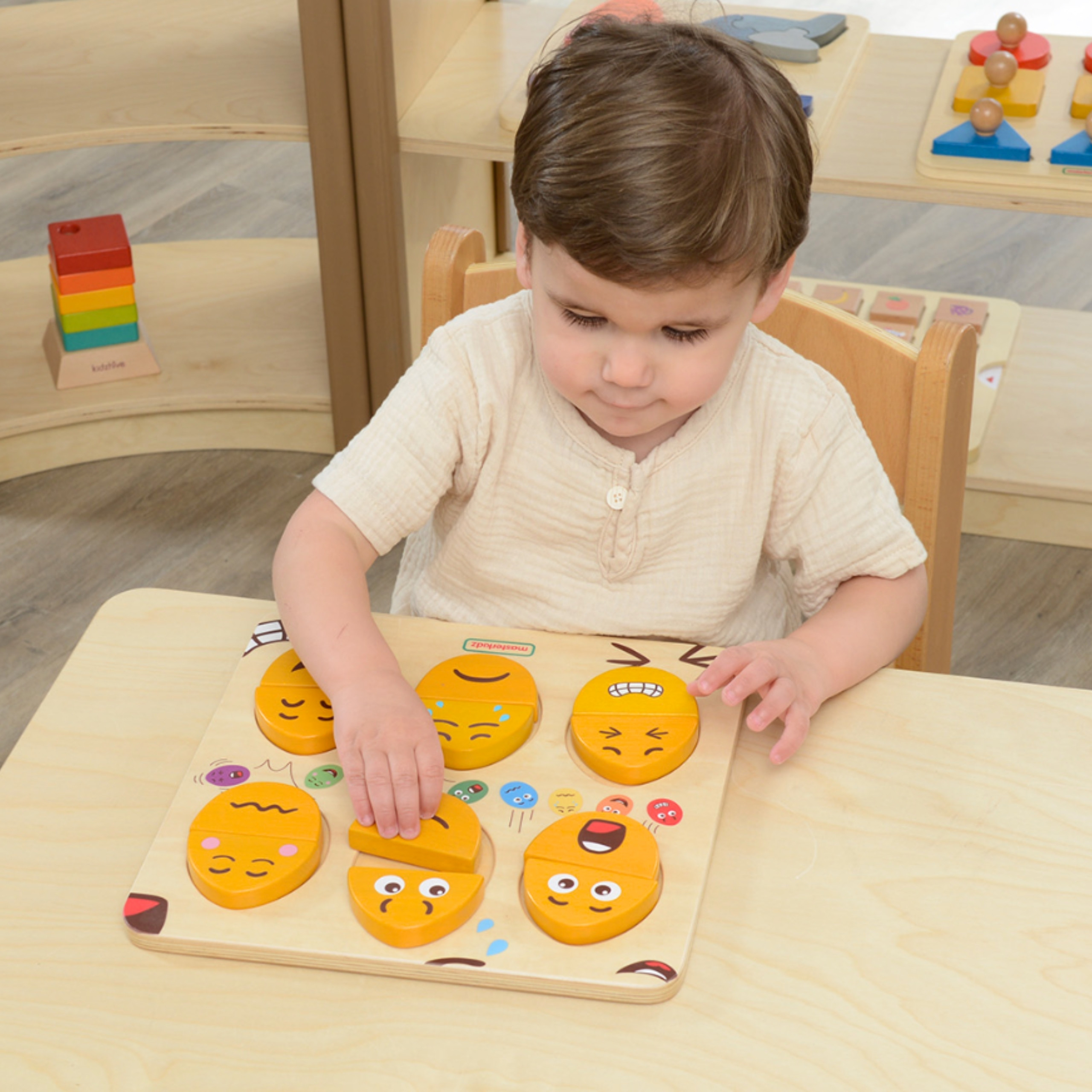 MASTERKIDZ drveni Eggs Emotion Learning ploča - What Humor? Montessori - Slika 4