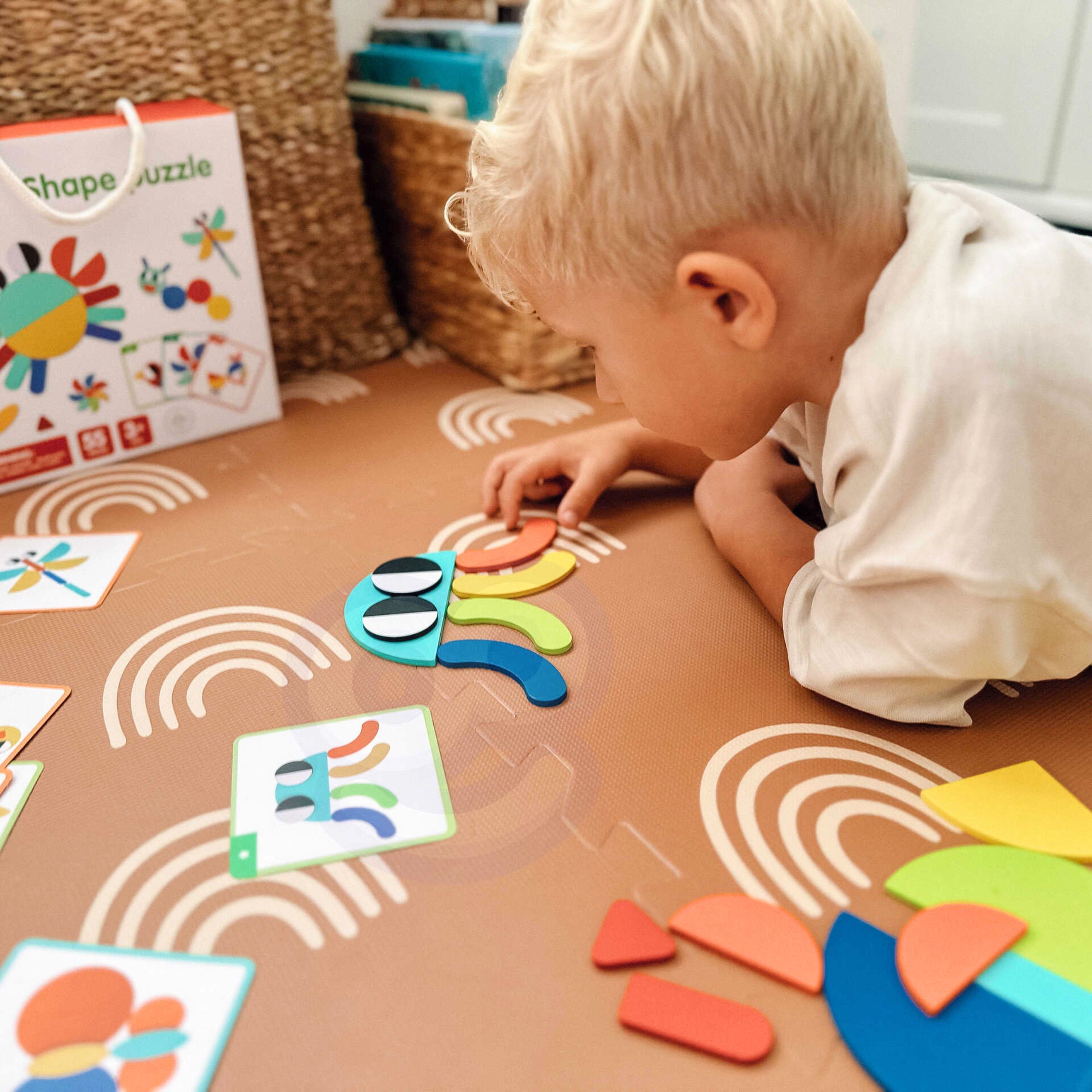 WOOPIE GREEN drveni Montessori puzzle 40 Patterns to Recreate 55 dijelova FSC Certified - Slika 2