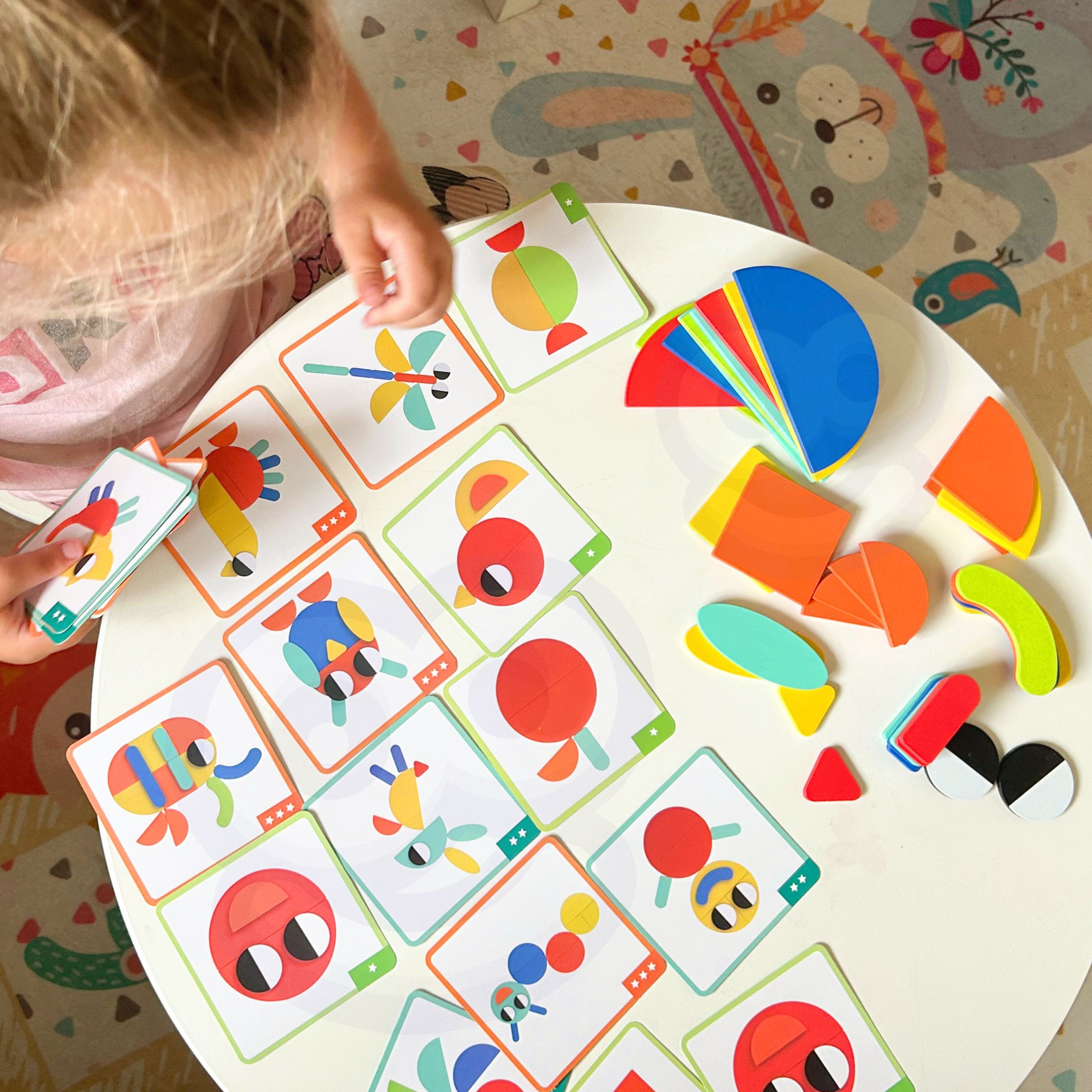 WOOPIE GREEN drveni Montessori puzzle 40 Patterns to Recreate 55 dijelova FSC Certified - Slika 5