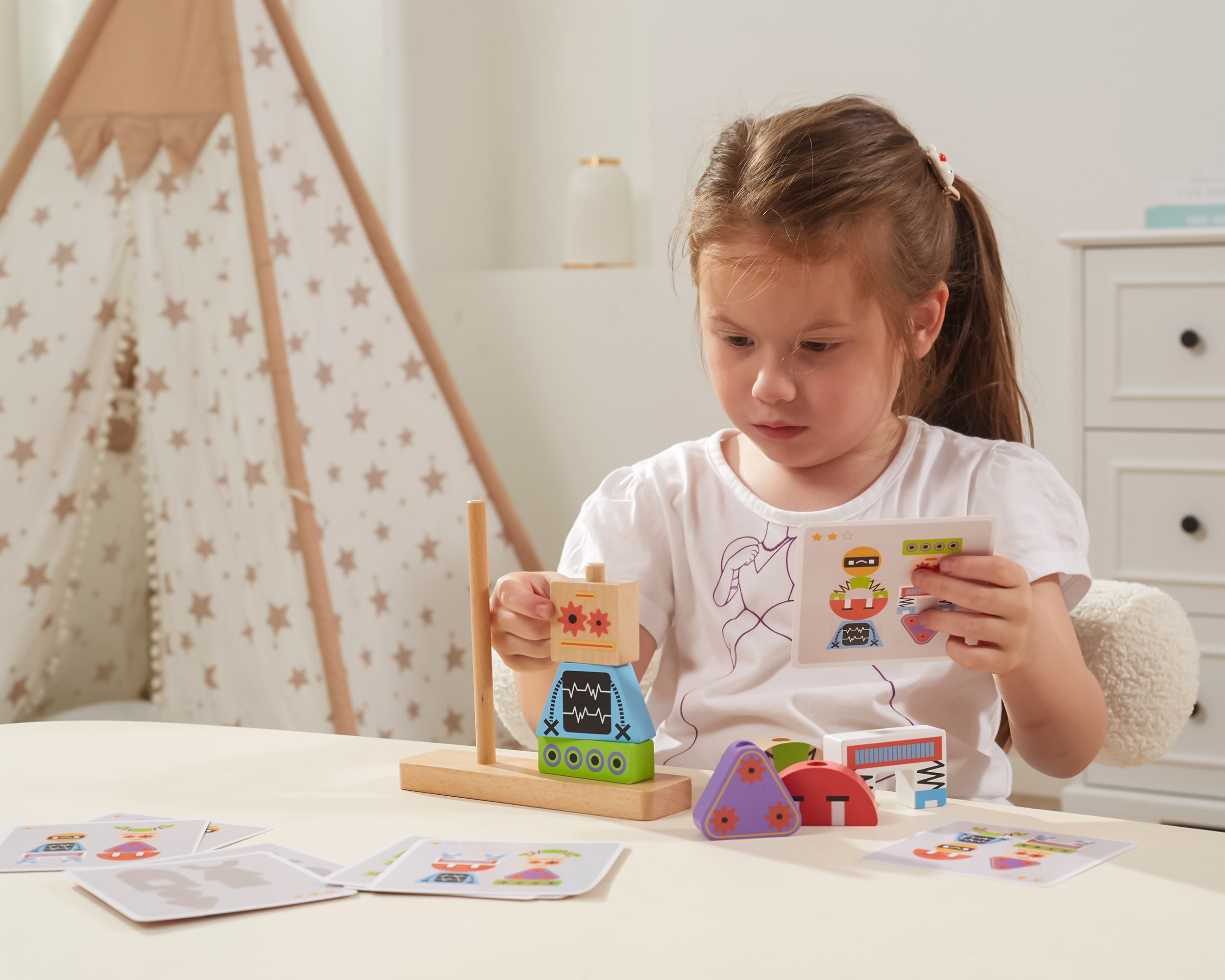 VIGA Robots Pyramid puzzle + Patterns 8 dijelova - Slika 5