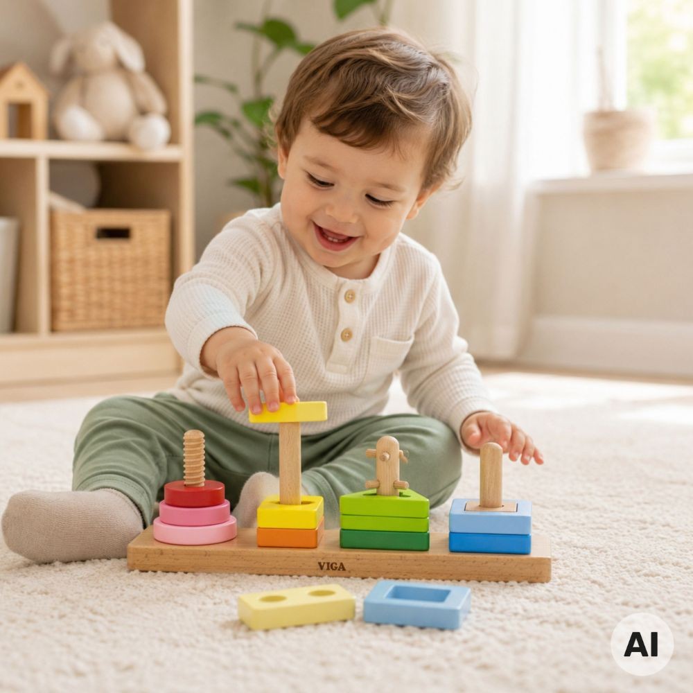Viga Toys drveni sorter oblika - Slika 2