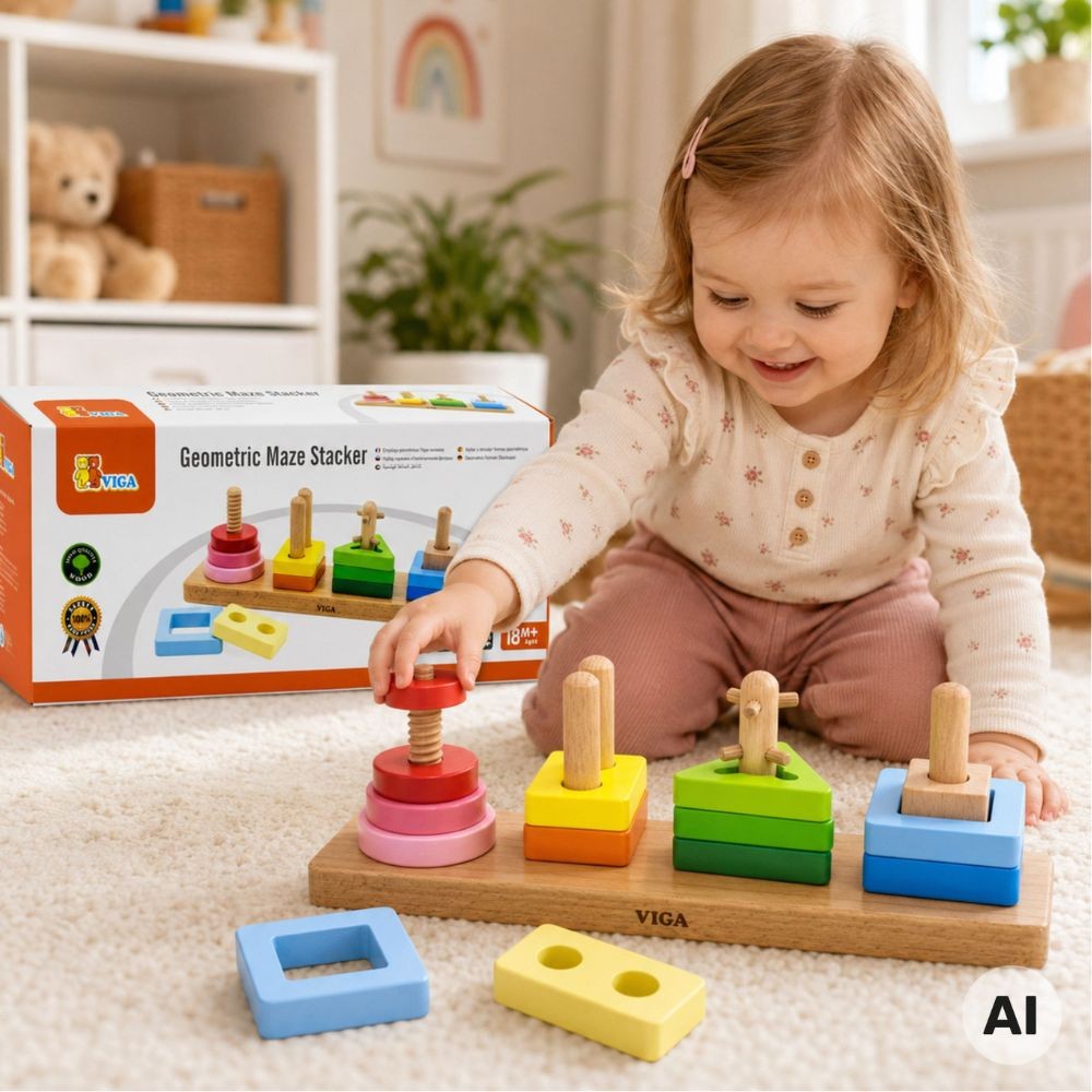 Viga Toys drveni sorter oblika - Slika 3