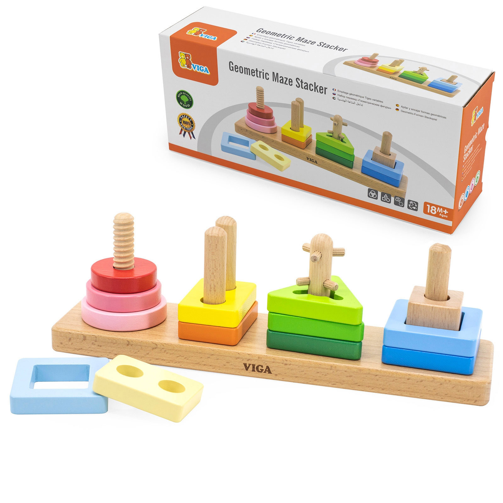 Viga Toys drveni sorter oblika - Slika 5