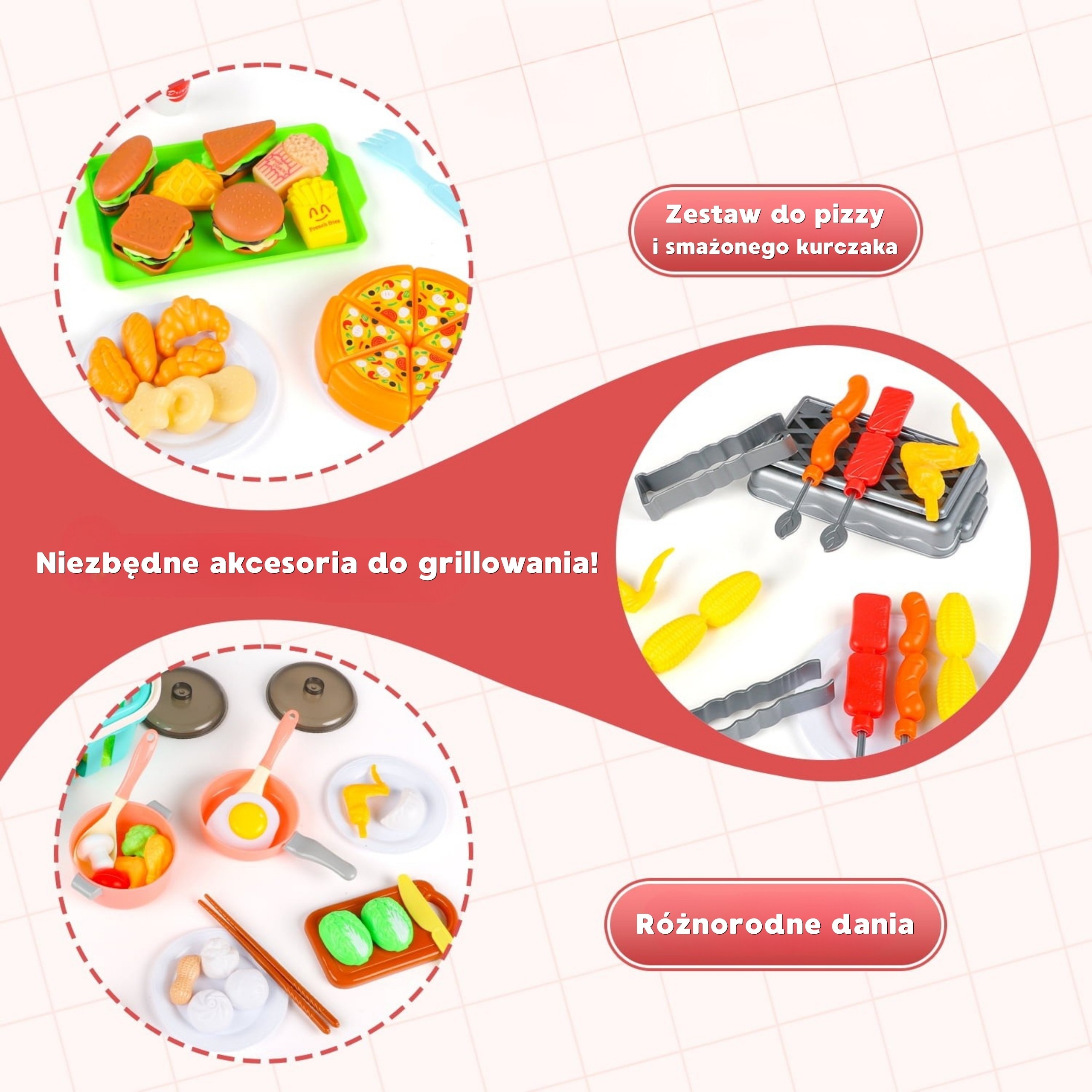 WOOPIE Kitchen Accessories Set Cooking Toy 108 pcs - Slika 4