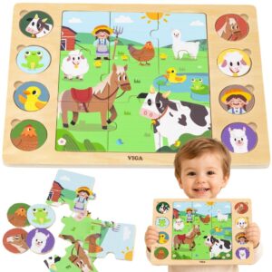 Viga Toys drvena slagalica – 17 dijelova