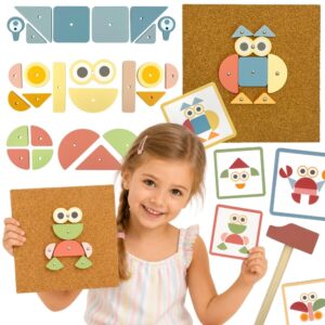 WOOPIE GREEN drveni Nailing Hammer puzzle 20 patterns 82 dijelova