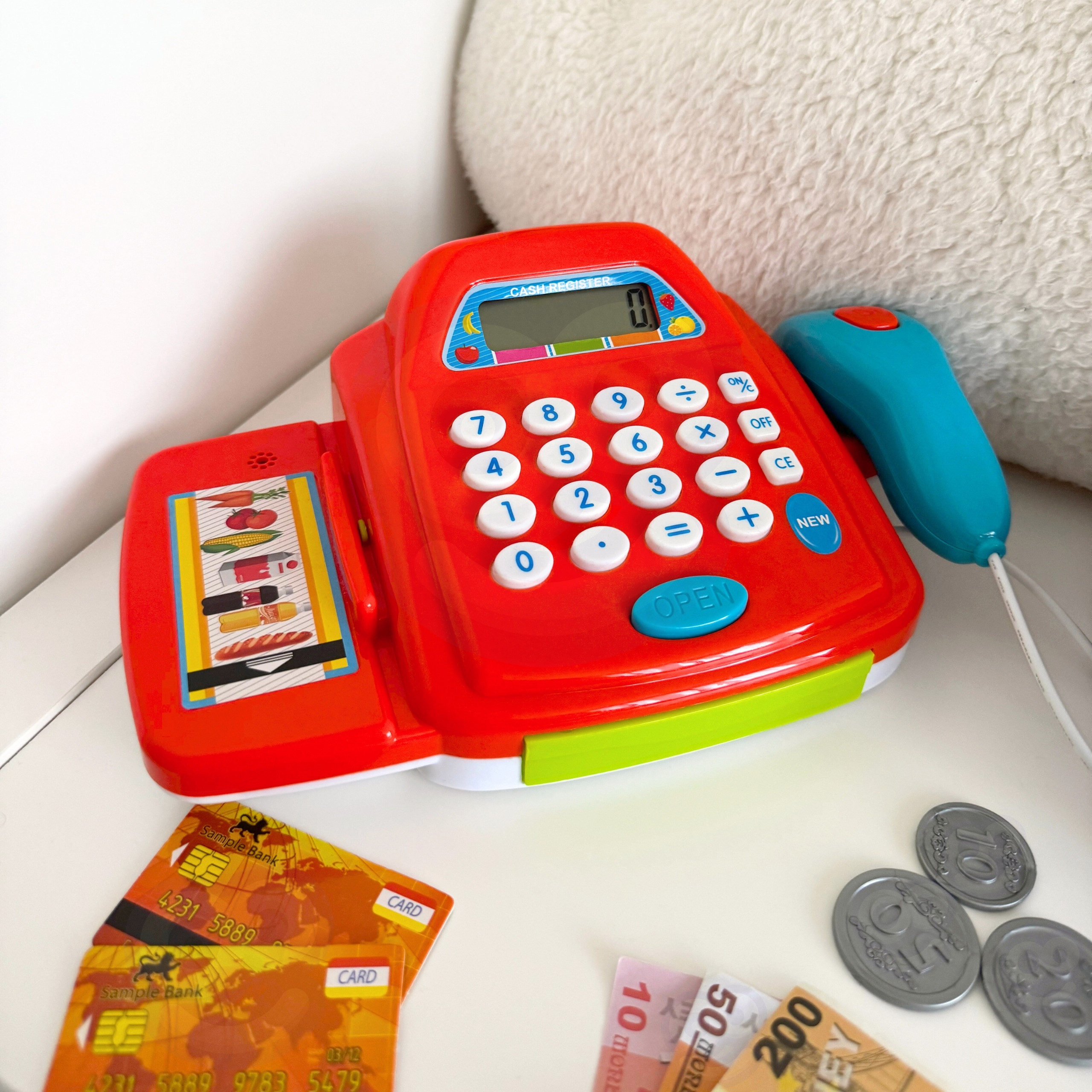 WOOPIE Cash Register with Calculator and Accessories - Slika 7