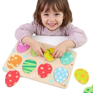 CLASSIC WORLD drvena slagalica Eggs Dinosaurs