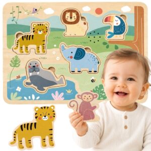 TOOKY drvena slagalica Montessori interaktivni Sound puzzle Wild životinje Safari