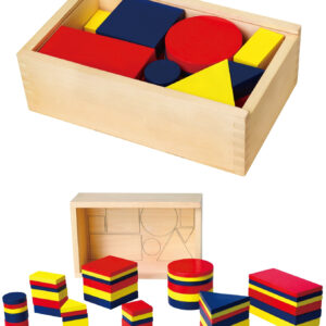 drveni Dienes kocke Geometric figurice Viga Toys Montessori
