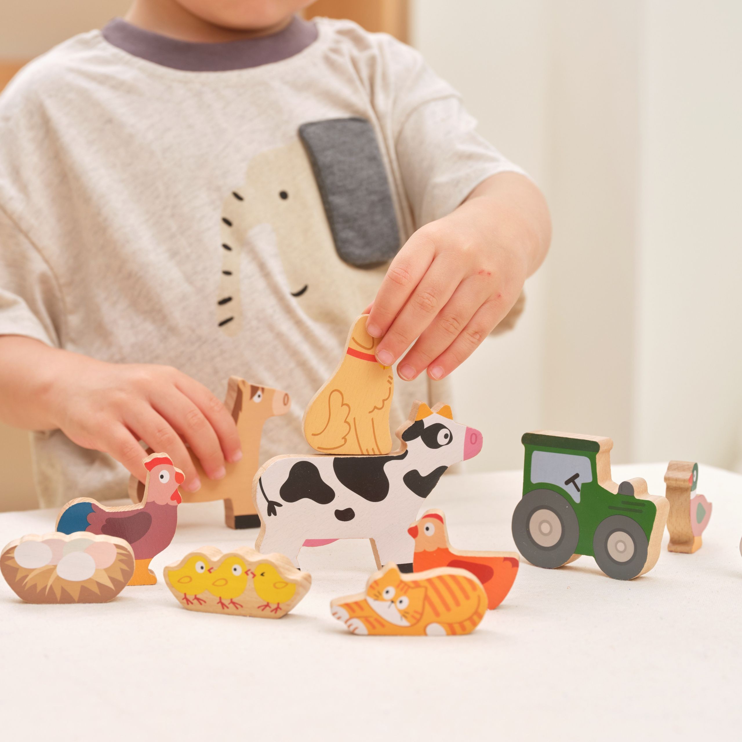VIGA Stack puzzle Farm životinje - Slika 2