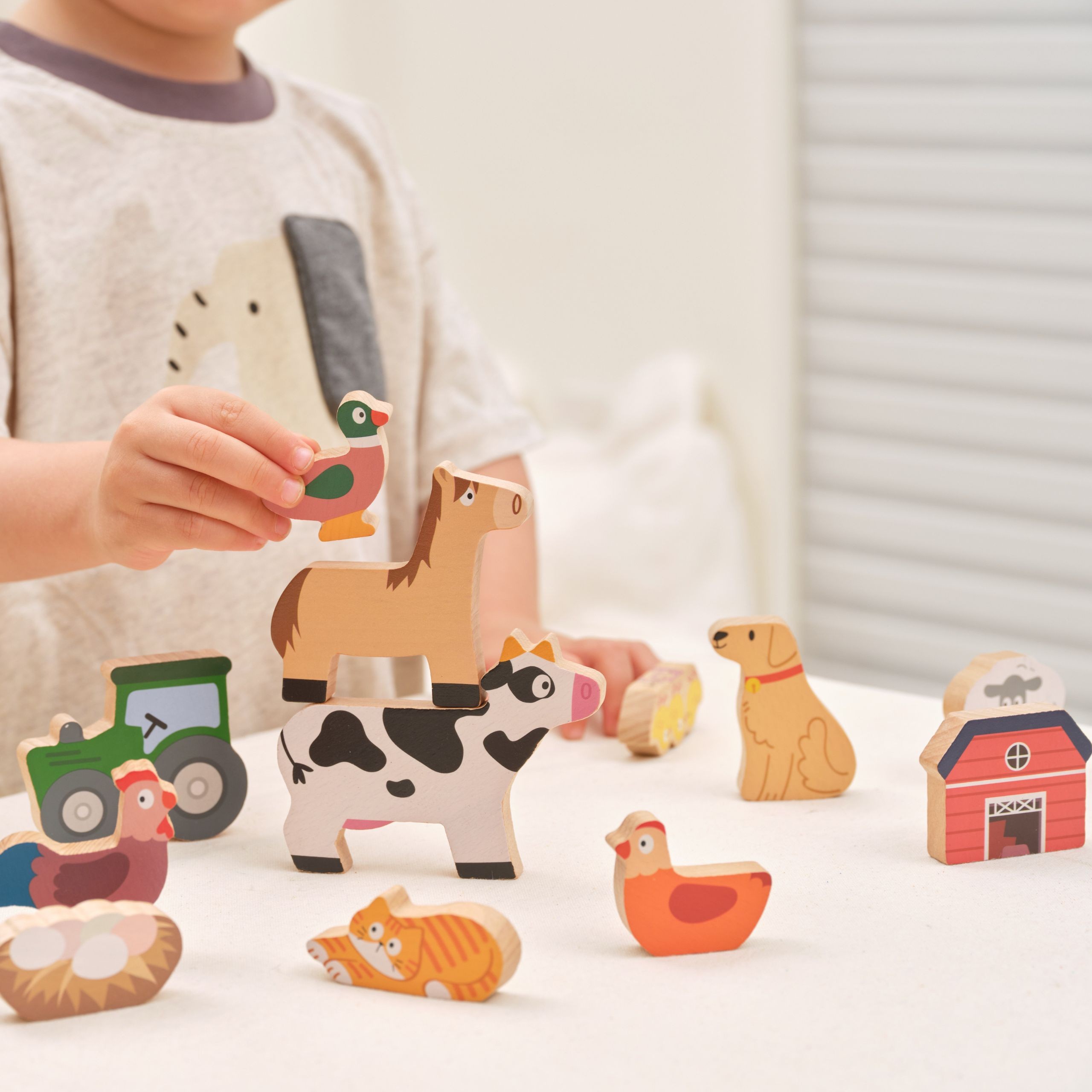 VIGA Stack puzzle Farm životinje - Slika 3