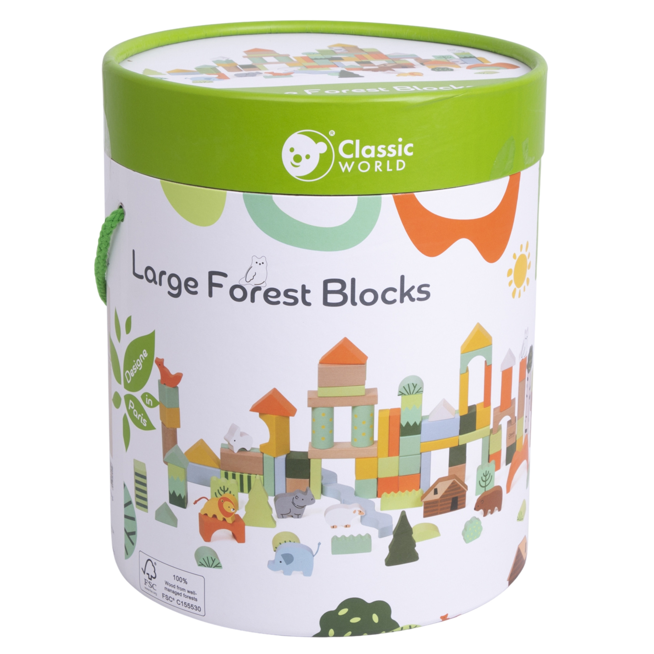CLASSIC WORLD set drvene kocke Forest World 100 dijelova - Slika 5