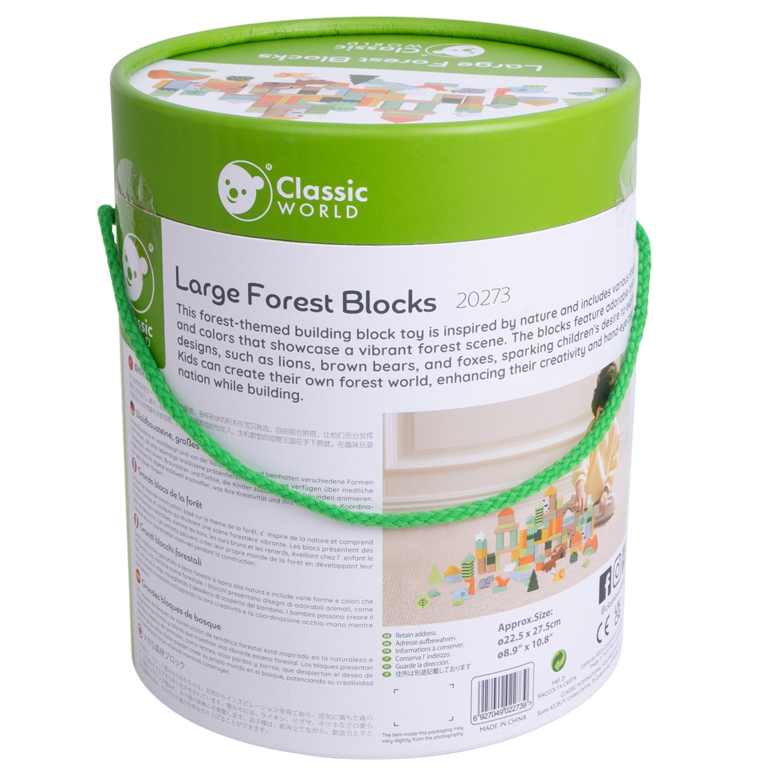 CLASSIC WORLD set drvene kocke Forest World 100 dijelova - Slika 6